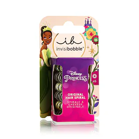 Invisibobble Disney Princess Tiana Λαστιχάκι για τα μαλλιά για παιδιά Σετ