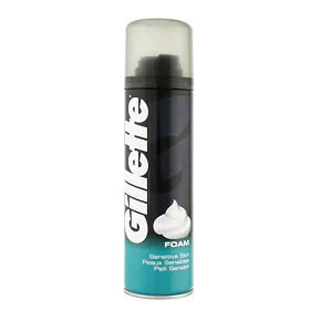 Gillette Shave Foam Original Scent Sensitive Αφροί ξυρίσματος για άνδρες 200 ml
