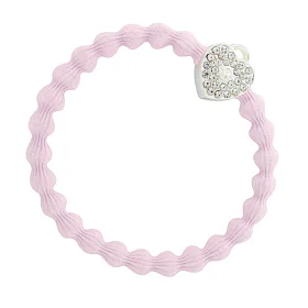 By Eloise London Silver Bling Heart Lock Λαστιχάκι για τα μαλλιά για γυναίκες 1 τεμ