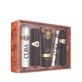 Cuba Gold Σετ δώρου EDT 100 ml + aftershave 100 ml + αφρόλουτρο 200 ml + αποσμητικό 200 ml + EDT 35