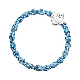 By Eloise London Metallic Silver Quatrefoil Λαστιχάκι για τα μαλλιά για γυναίκες 1 τεμ