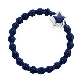 By Eloise London Enamel Silver Star Λαστιχάκι για τα μαλλιά για γυναίκες 1 τεμ