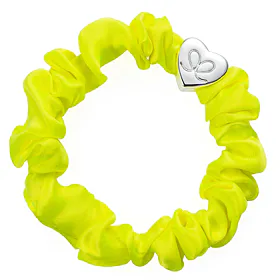 By Eloise London Silk Scrunchie Silver Heart Λαστιχάκι για τα μαλλιά για γυναίκες 1 τεμ
