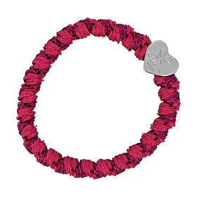 By Eloise London Woven Silver Heart Λαστιχάκι για τα μαλλιά για γυναίκες 1 τεμ