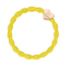 By Eloise London Metallic Gold Heart Λαστιχάκι για τα μαλλιά για γυναίκες 1 τεμ