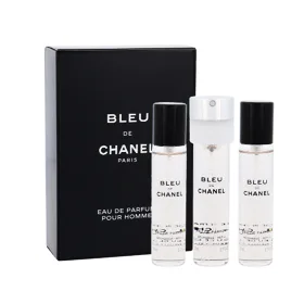 Chanel Bleu de Chanel 3x 20 ml Eau de Parfum για άνδρες Συσκευασία "γεμίσματος" 60 ml
