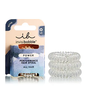 Invisibobble Power Performance Hair Spiral Λαστιχάκι για τα μαλλιά για γυναίκες Απόχρωση Crystal Cle