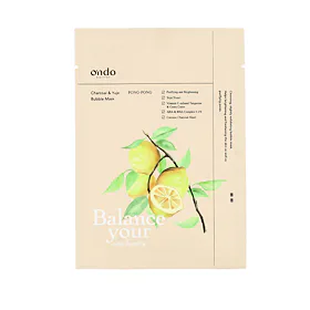 Ondo Beauty 36.5 PONG-PONG Charcoal and Yuja Bubble Mask 25 g