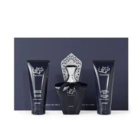 Afnan Turathi Blue Σετ δώρου EDP 90 ml + αφρόλουτρο 100 ml + βάλσαμο για μετά το ξύρισμα 100 ml